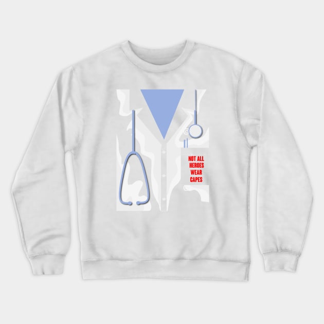 Healthcare Heroes Crewneck Sweatshirt by Mercado Graphic Design
